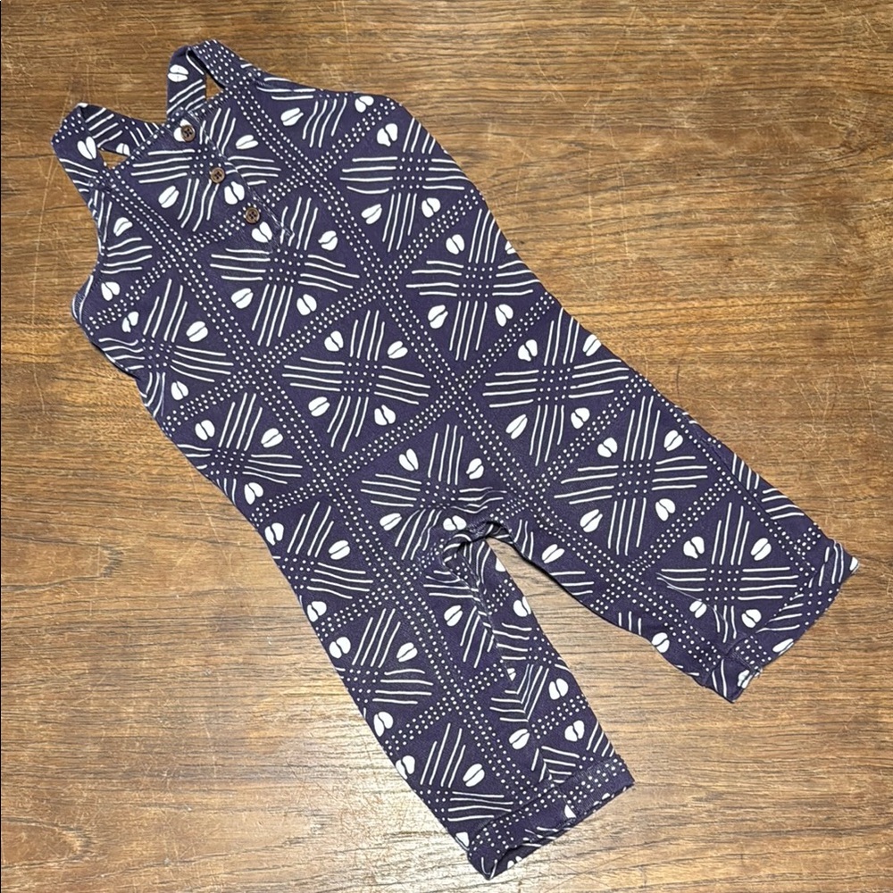 Ade & Ayo for Target, Purple & White Overalls, Abstract Pattern